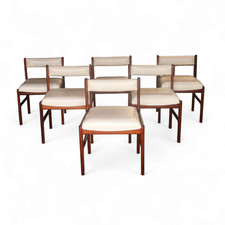 Set Of 6 Mid Century Teak