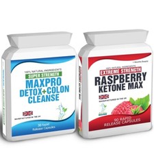 RASPBERRY KETONES MAX 90 CAPSULES  30 COLON CLEANSE DETOX WEIGHT LOSS DIET TIPS 