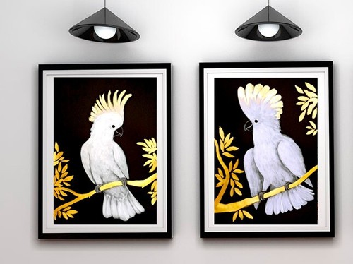 Set bird art - set,