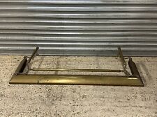 Antique 19th Century Brass Adjustable Fire Kerb / Fender