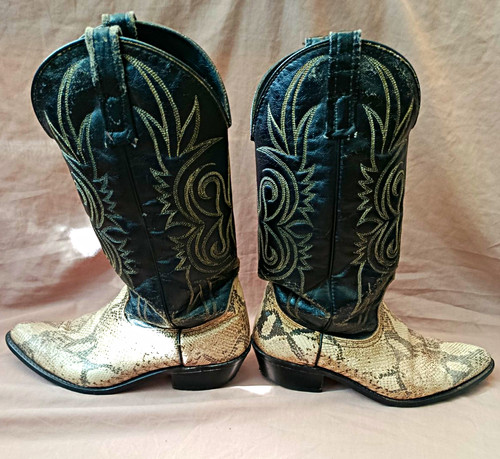 Western cowboy boots snakeskin - western,
