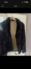 100% Real Rabbit Fur Coat