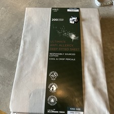 M&S Deep Fitted Sheet COTTON