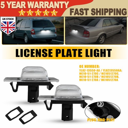 Led licence number - 2x, plate