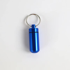 Pill Box Key Drug Chain Holder
