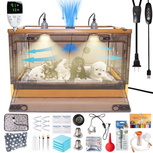 Puppy incubator with - with, heating