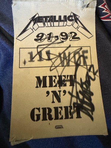 Metallica autographed 92 - metallica,