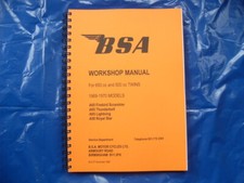 BSA A65,A50  WORKSHOP MANUAL