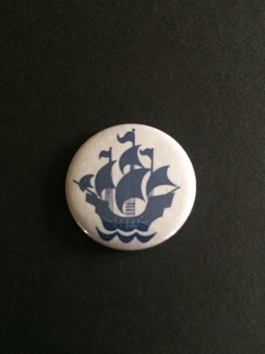 Blue peter badge - blue, button