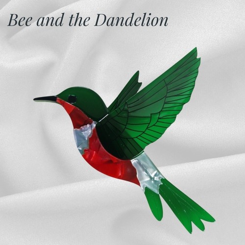 Green hummingbird bird modern - green,