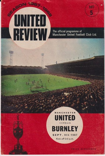 Football programme man - man, utd