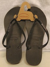 HAVAIANAS WEDGE SPARKLE BLACK