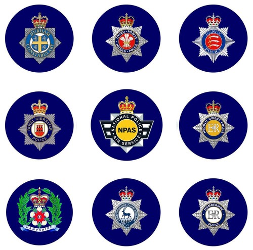 Police county crests 50mm - crests, on