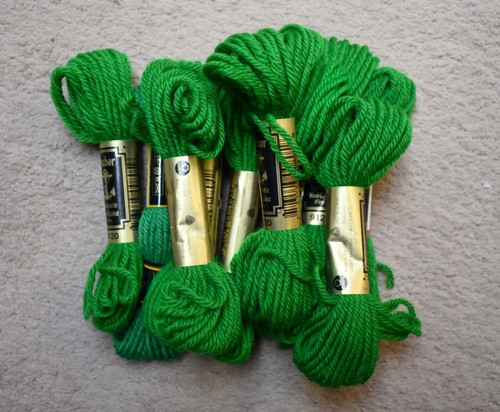 Green anchor tapestry - tapestry, wool