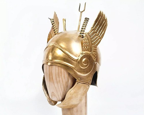 Ancient greek helmet brass - ancient,