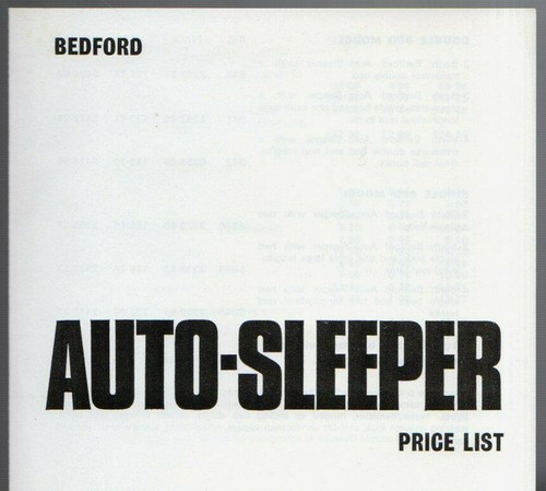 Bedford auto sleeper - cf, auto-sleeper