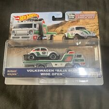 Hot wheels Team Transport VW Volkswagen Baja Bug FREE CASE