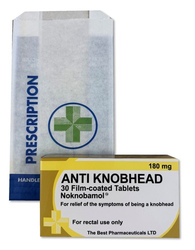 Anti knobhead novelty joke - anti,