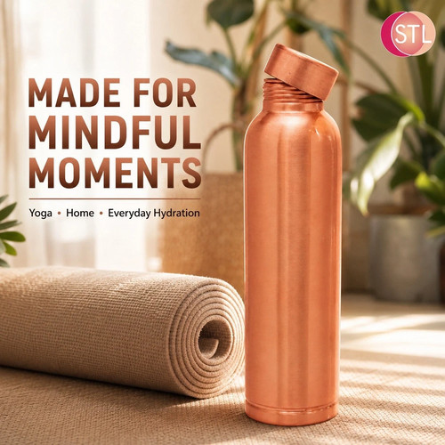 Pure copper water bottle - pure,
