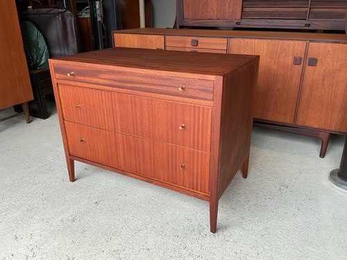 Mid century teak chest - mid-century,