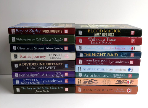 Large print books - books, bundle