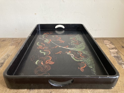 Lacquer chinese serving tray - chinese,