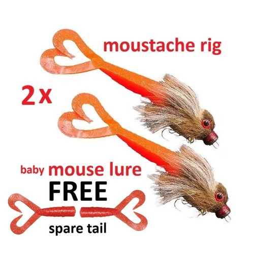Mouse lure pike mustache - mouse,