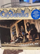 CINDERELLA - SHELTER ME - 12" SNAKESKIN VINYL PICTURE DISC IN POSTER BAG - EX+