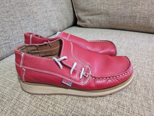 Ikon ladies red - leather, lace