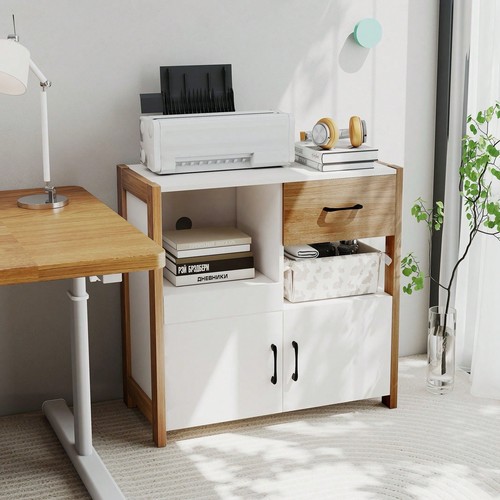 White hutch sideboard cabinet - sideboard,