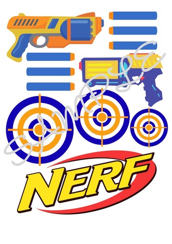 Nerf bullets guns logo - bullets,