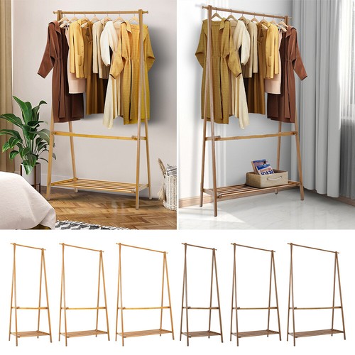 Folding wooden clothes rail - wooden,