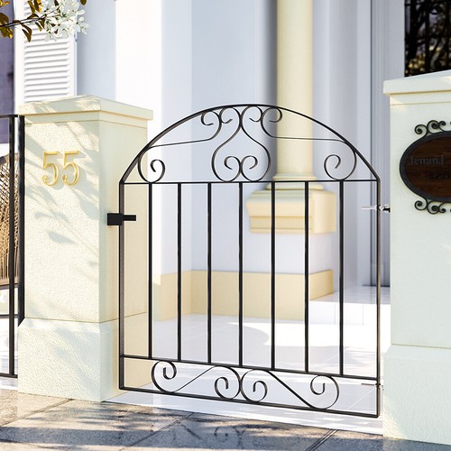 Metal villa entrance garden - villa,