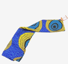 Ankara Blue Cloth Hair Scarf African Print Large Headscarf, Headwrap, Head Tie