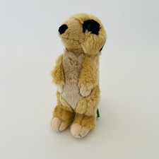 Wild Republic Soft Toy Cuddly Plush Standing Meerkat Stuffed Animal  19cm 