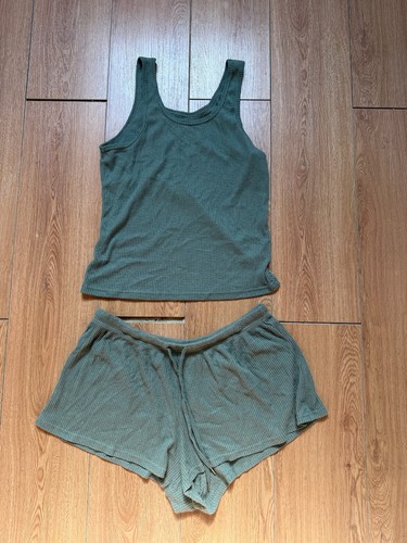 Primark khaki ribbed lounge - khaki,
