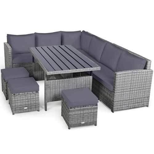 Rattan garden furniture set - rattan,