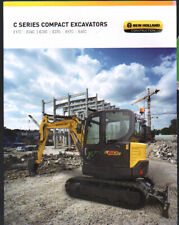New Holland "C Series" Compact Excavators Brochure Leaflet