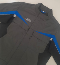 Small Mens FORD Industrial Mechanic Service Motorsport Trucker Uvex jacket grey