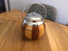 Wooden Tea Caddy  Ideal Ice Bucket For Drinks At Christmas
