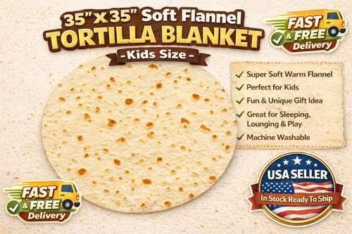 Soft flannel tortilla blanket - tortilla,