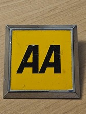 AA Car Grille Badge Square - Classic - Vintage