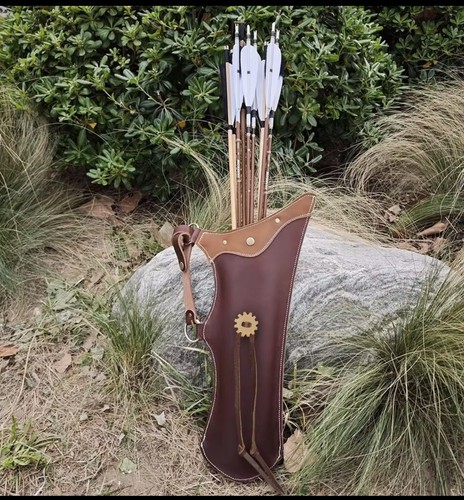 Leather quiver - leather,