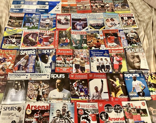 Arsenal spurs programmes x50 - arsenal,