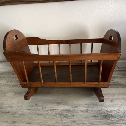 Vintage handmade wood rocking - vintage,