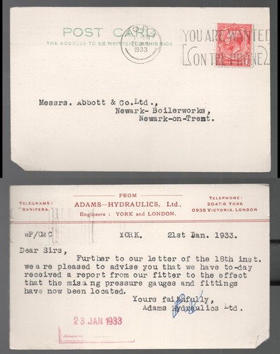1933 kgv adams - 1933,