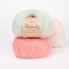 Fluffy Alpaca Merino Yarn Chunky Knitting wool Mohair Alternative DROPS MELODY