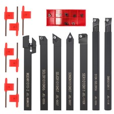 7x Lathe Turning Tool Set Holder Boring Bar with Inserts Blade CNC Cutting Tools