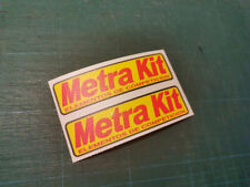 Metrakit vinyl decal set x2