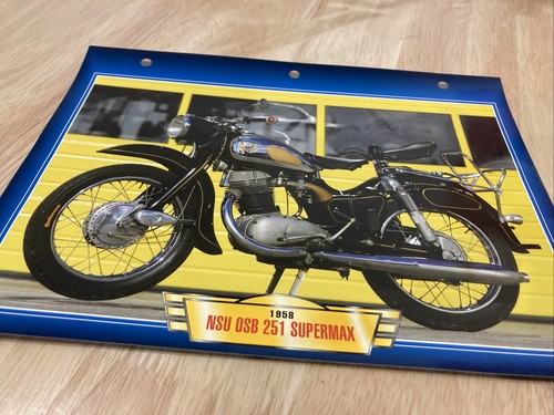 Nsu osb 251 1958 motorcycle - nsu,